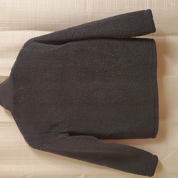 32° Heat Jacket Boys Size Large 14 / 16 Grey Cozy Gray Sherpa Fleece Jacket Zip - Picture 8 of 13